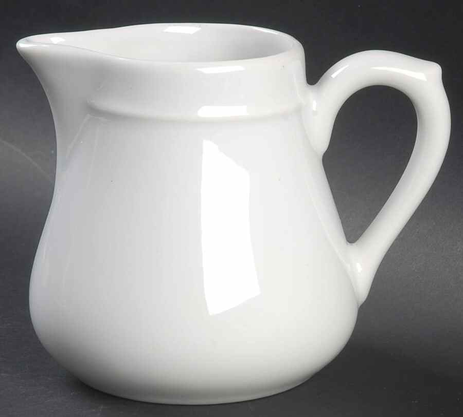 Classic Whiteware Creamer by Apilco-1