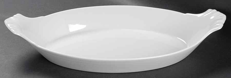 Classic Whiteware 13" Augratin by Apilco-1