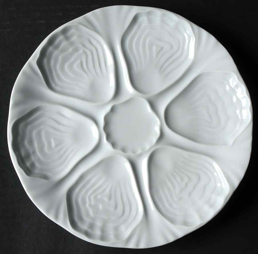 Classic Whiteware Oyster Plate by Apilco-1