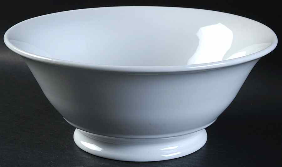 Classic Whiteware 9" Salad Serving Bowl by Apilco-1