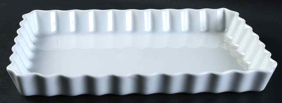 Classic Whiteware 12" Rectangular Baker by Apilco-1
