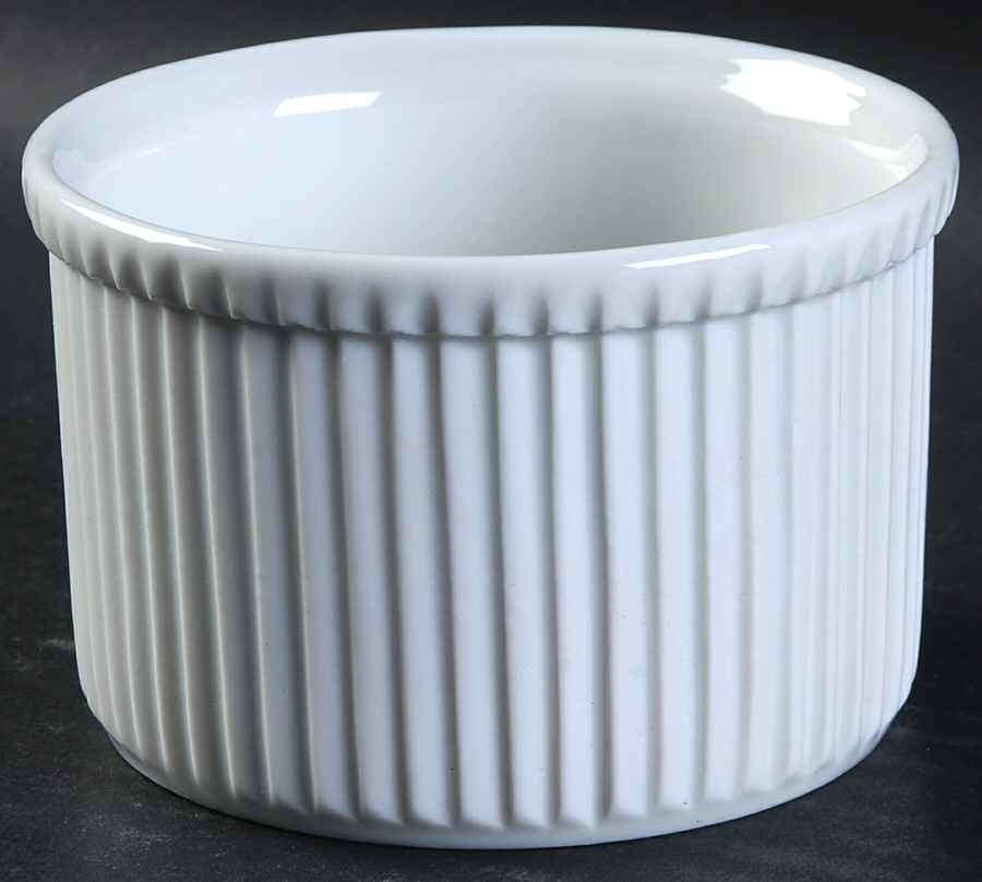 Classic Whiteware 4" Souffle by Apilco-1
