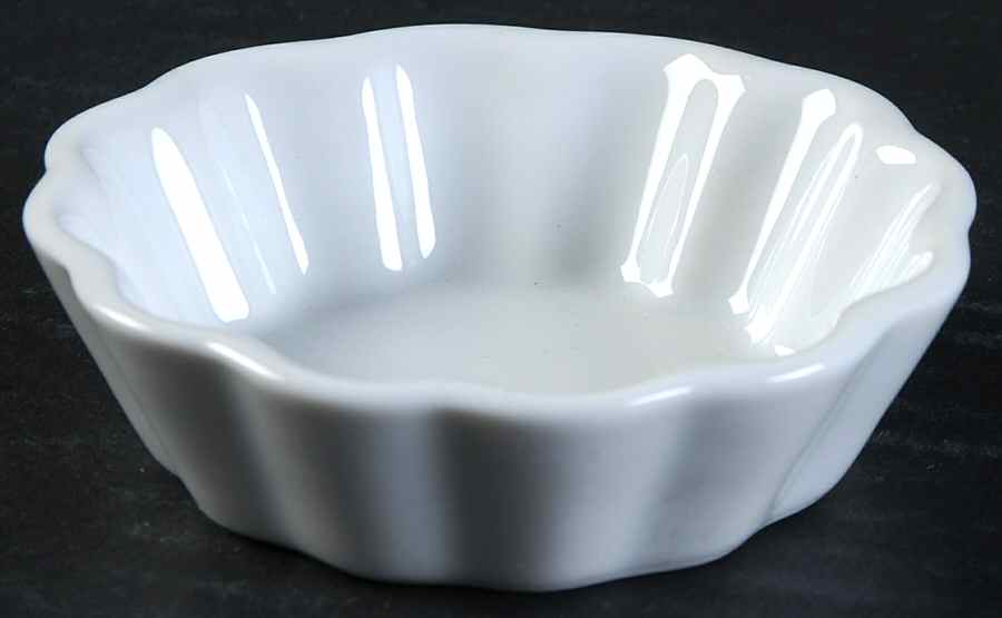 Classic Whiteware Small Round Fluted Bowl by Apilco-1