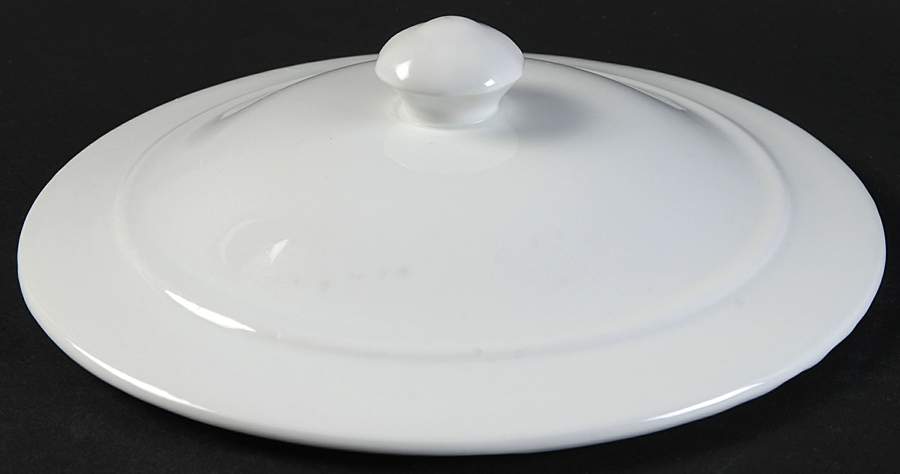 Classic Whiteware Lid for 1.25 Qt Round Casserole by Apilco-1