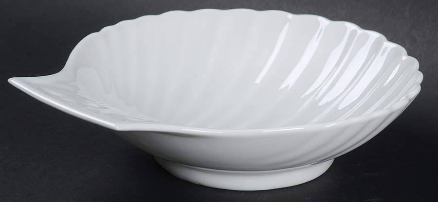 Classic Whiteware Large Shell Shaped Dish by Apilco-1