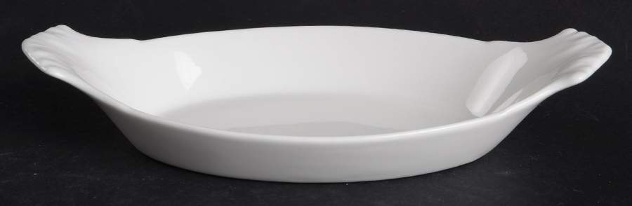 Classic Whiteware 7" Augratin by Apilco-1