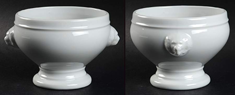 Classic Whiteware Individual Handled Soup Bowl by Apilco-1