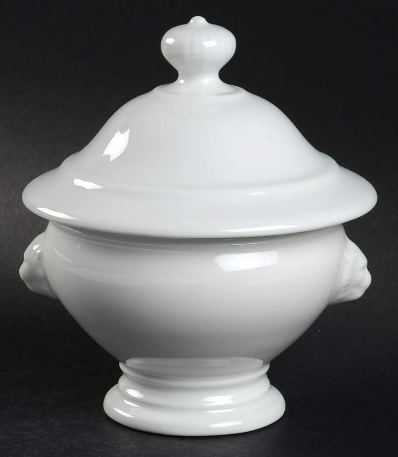 Classic Whiteware Individual Soup & Lid by Apilco-1