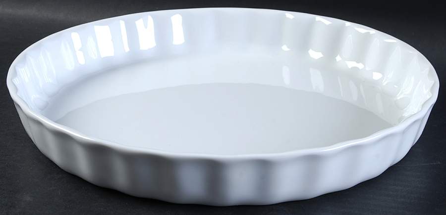 Classic Whiteware 11'' Quiche by Apilco-1