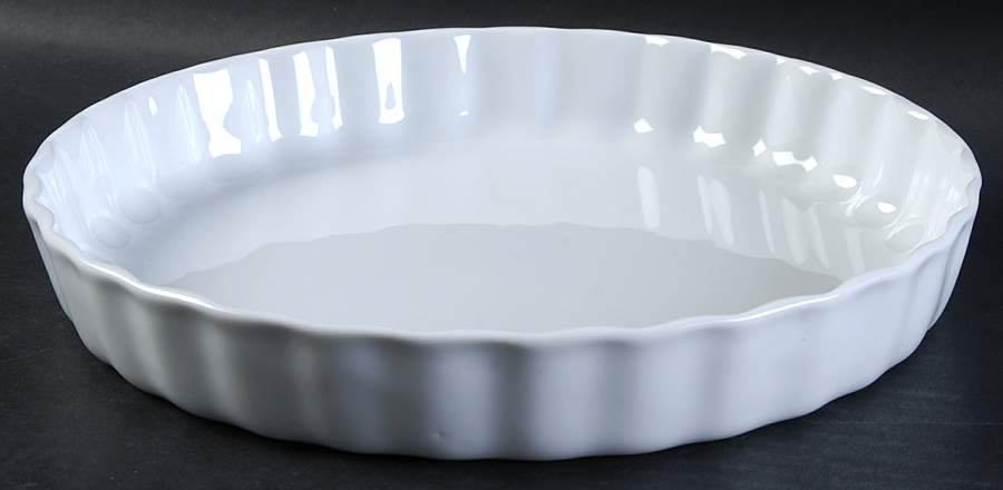 Classic Whiteware 10" Quiche by Apilco-1