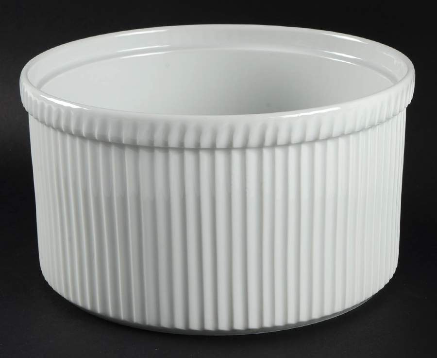 Classic Whiteware 7" Souffle by Apilco-1
