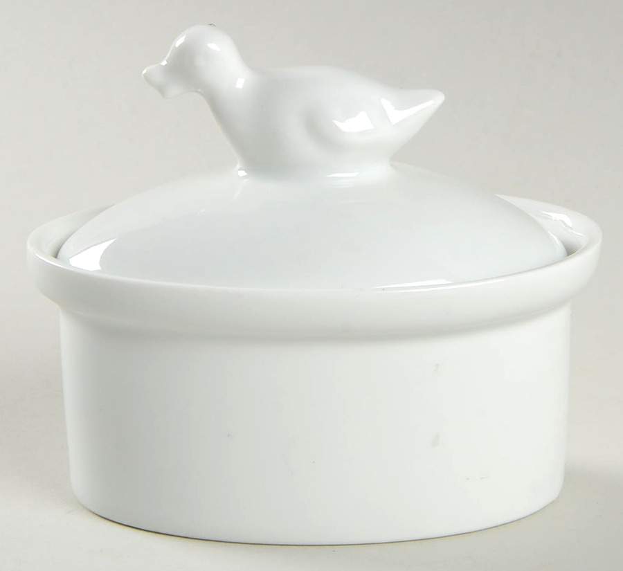 Classic Whiteware Mini Tureen & Lid by Apilco-1