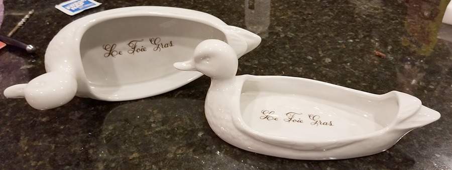 Classic Whiteware Foie Gras Plate by Apilco-1
