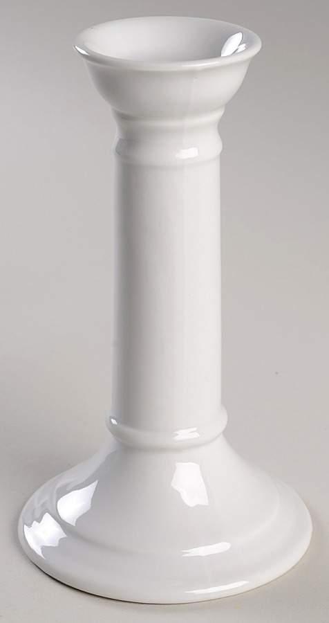 Classic Whiteware 6" Candlestick by Apilco-1