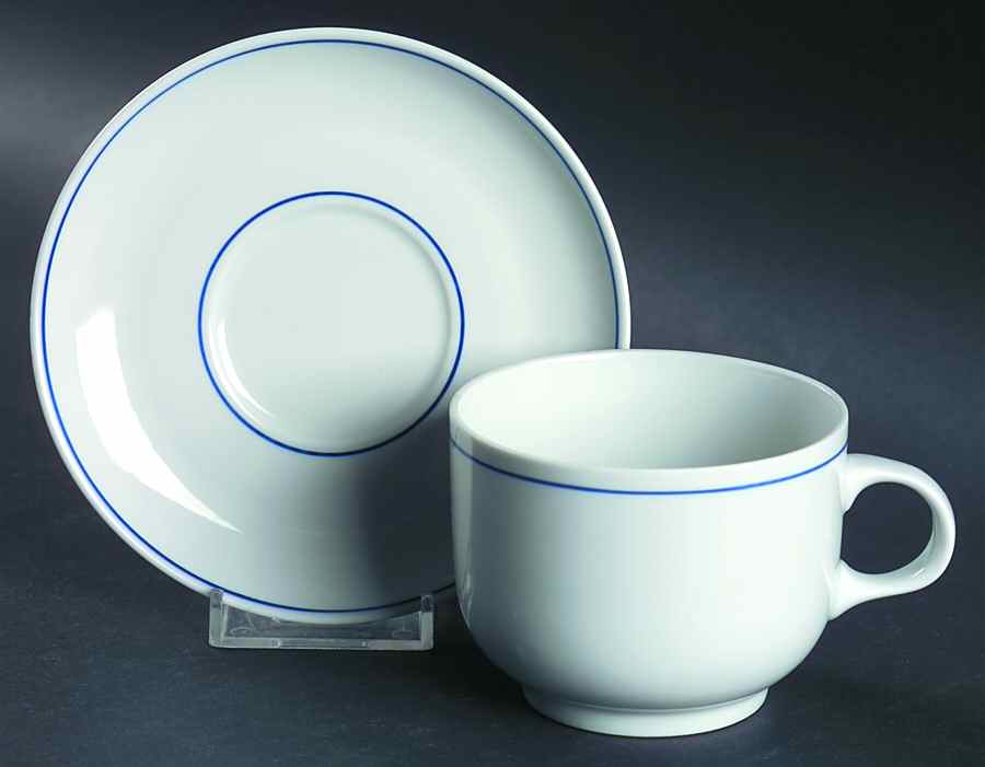 ALF10 Flat Cup & Saucer Set by Alfoldi Porcelin-1