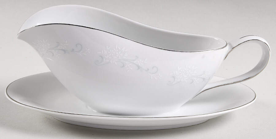 Rochelle Gravy Boat with Attached Underplate by Amcrest-1