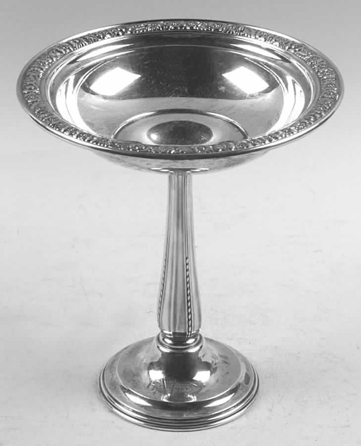 Bridal Bouquet (Sterling, Hollowware) Medium Compote by Alvin-1