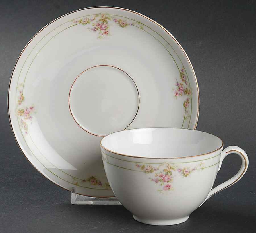 Patricia Flat Cup & Saucer Set by Altrohlau-1