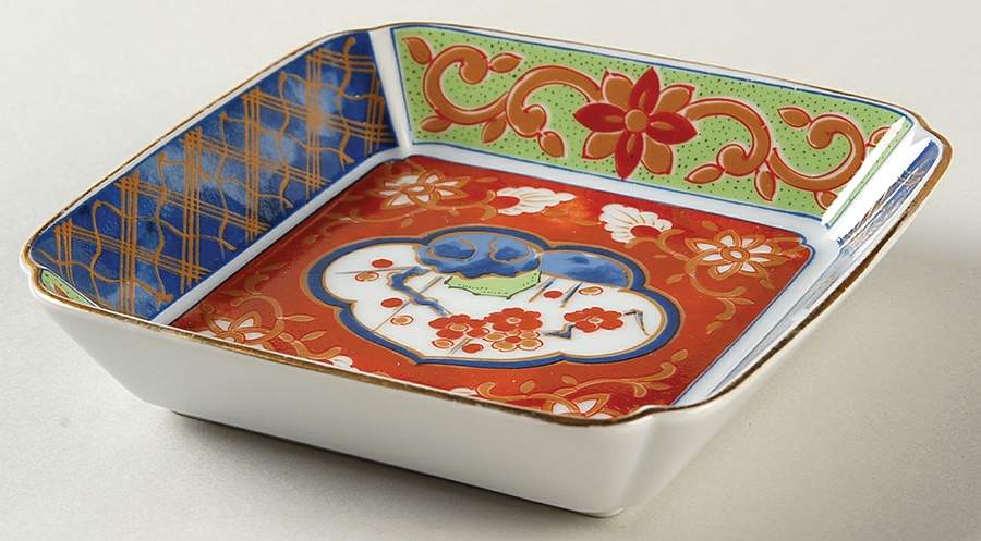 Imari 4" Square Tray by Takahashi-1