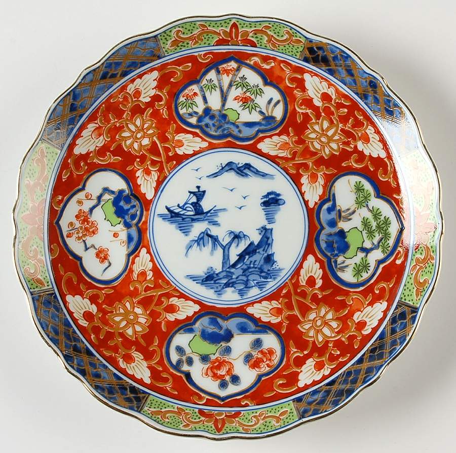 Imari Salad Plate by Takahashi-1