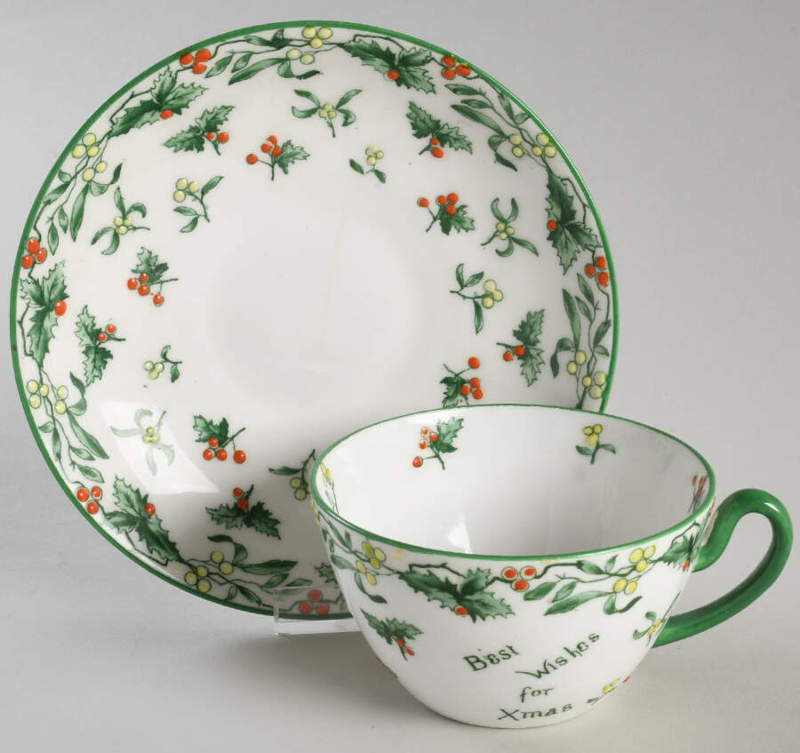 14279 Flat Cup & Saucer Set by Adderley-1