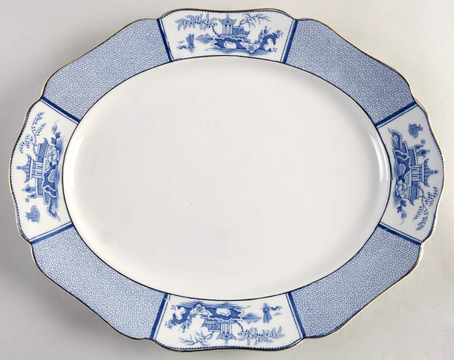 Pavilion 15" Oval Serving Platter by Allerton's-1