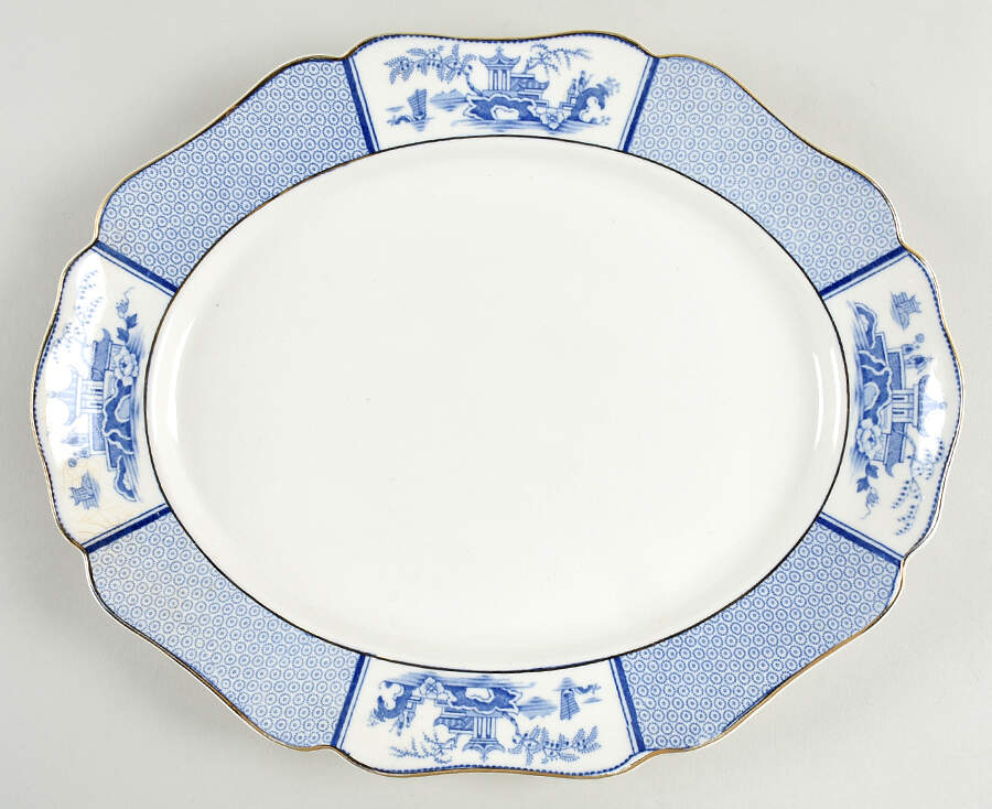 Pavilion 14" Oval Serving Platter by Allerton's-1