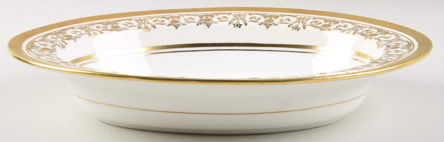Kenilworth Ivory (Smooth) 10" Oval Vegetable Bowl by John  Aynsley & Sons-1