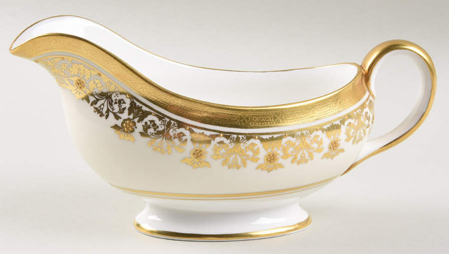 Kenilworth Ivory (Smooth) Gravy Boat by John  Aynsley & Sons-1