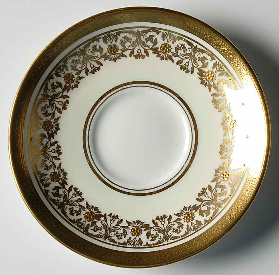 Kenilworth Ivory (Smooth) Saucer by John  Aynsley & Sons-1