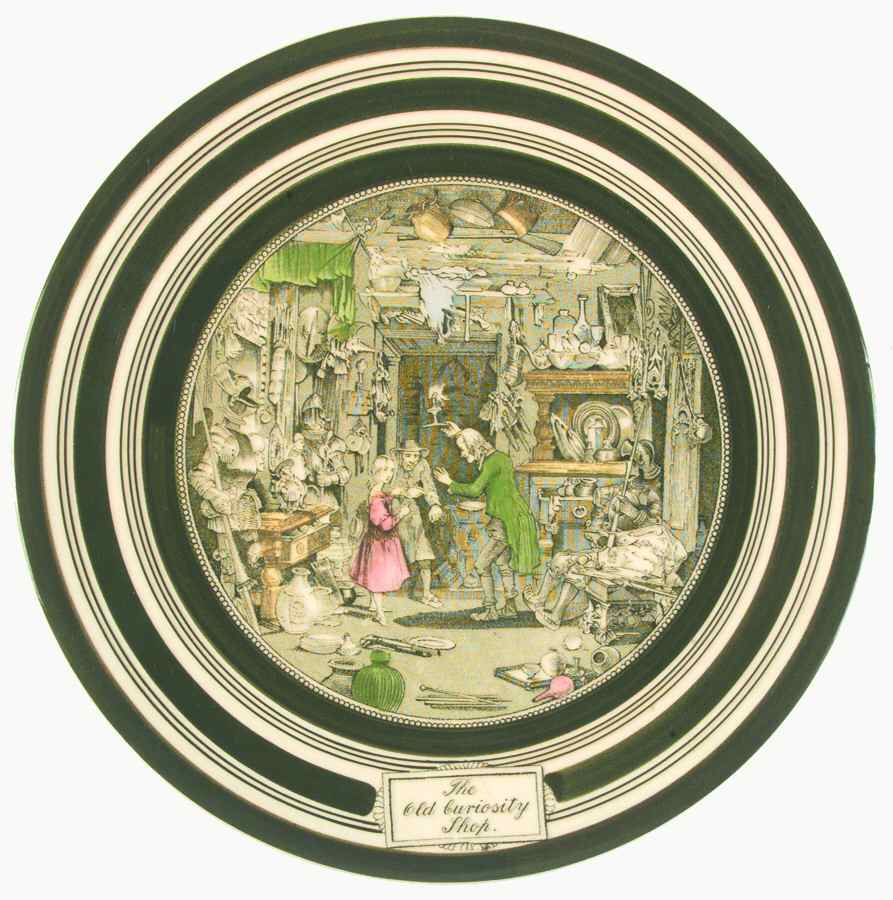 Dickens Green Dinner Plate by Adams China-1