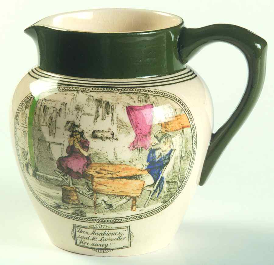 Dickens Green Creamer by Adams China-1