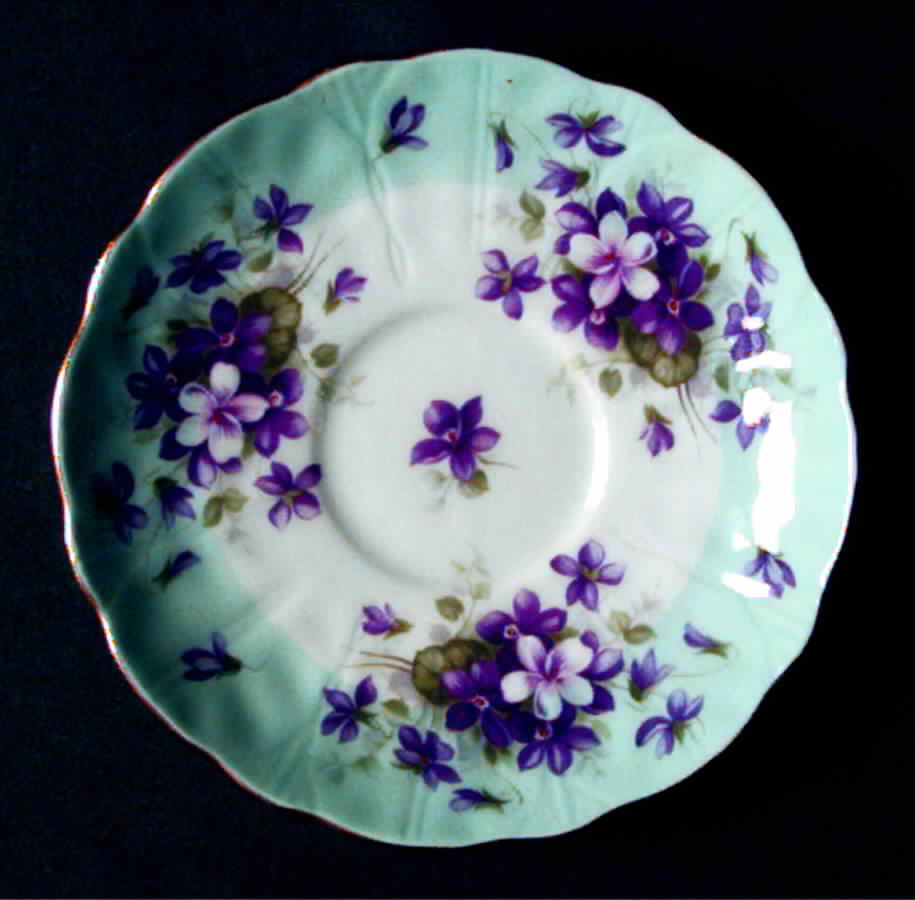 Violette Blue Saucer by John  Aynsley & Sons-1