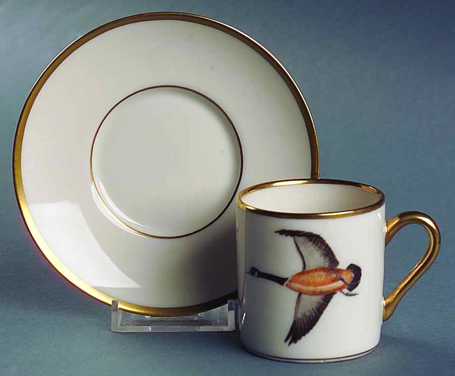 ABM4 Flat Demitasse Cup & Saucer Set by Abercrombie & Fitch-1