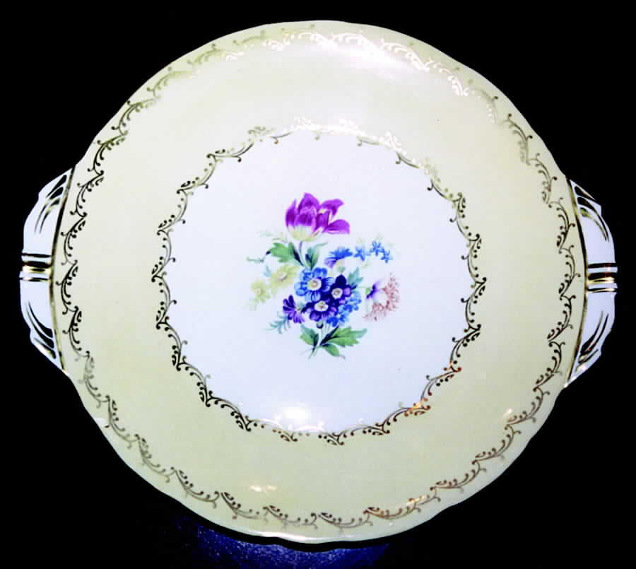 C280 Handled Cake Plate by John  Aynsley & Sons-1