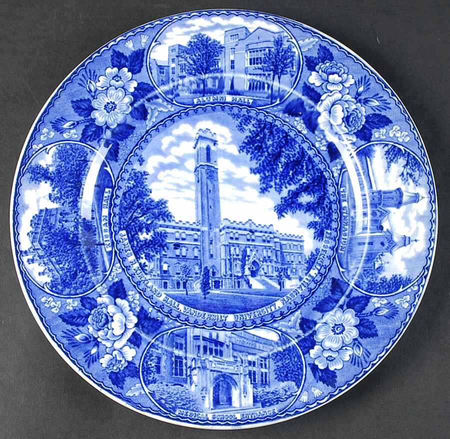 Historic Vanderbilt University Dinner Plate by Adams China-1