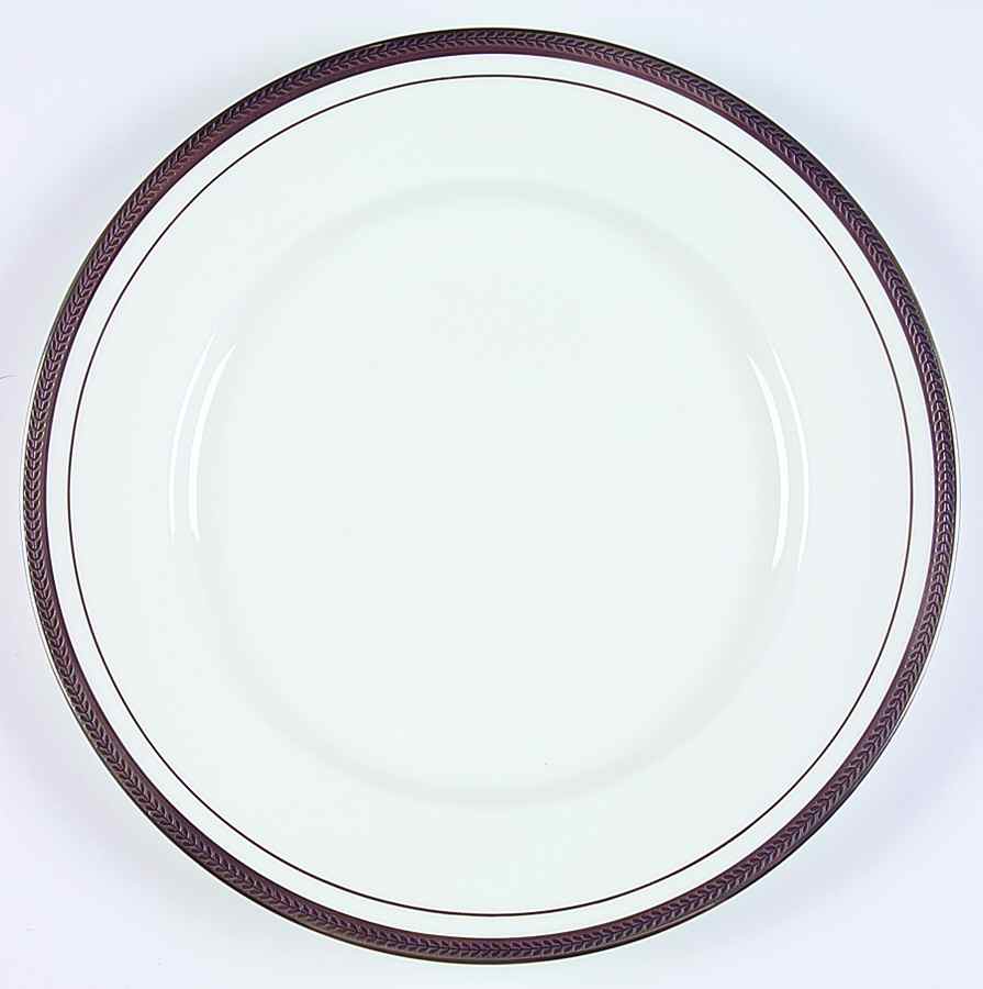 Elegance (Platinum Trim & Outer Ring) Dinner Plate by John  Aynsley & Sons-1