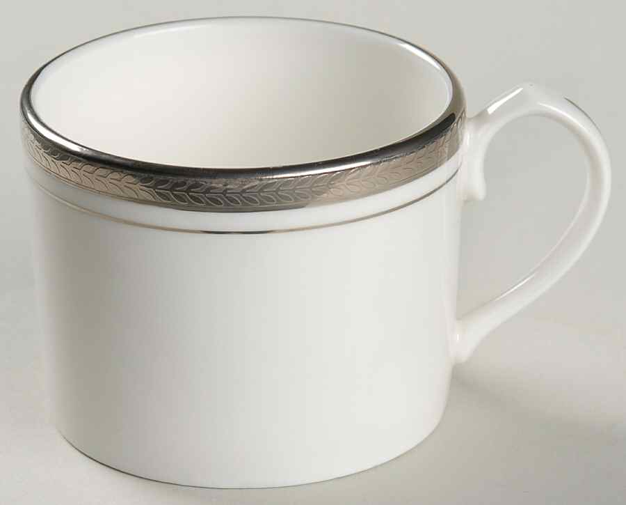 Elegance (Platinum Trim & Outer Ring) Flat Cup by John  Aynsley & Sons-1