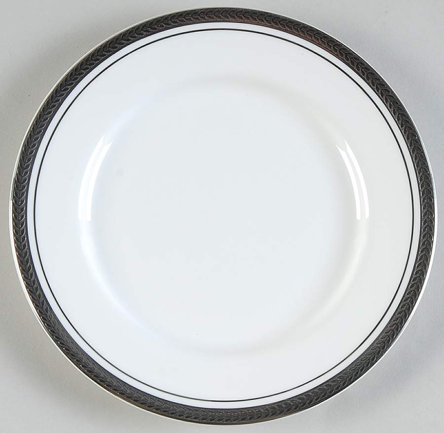Elegance (Platinum Trim & Outer Ring) Bread & Butter Plate by John  Aynsley & Sons-1
