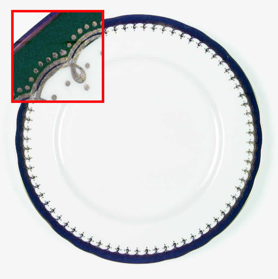 Laurette Green (Scalloped) Dinner Plate by John  Aynsley & Sons-1