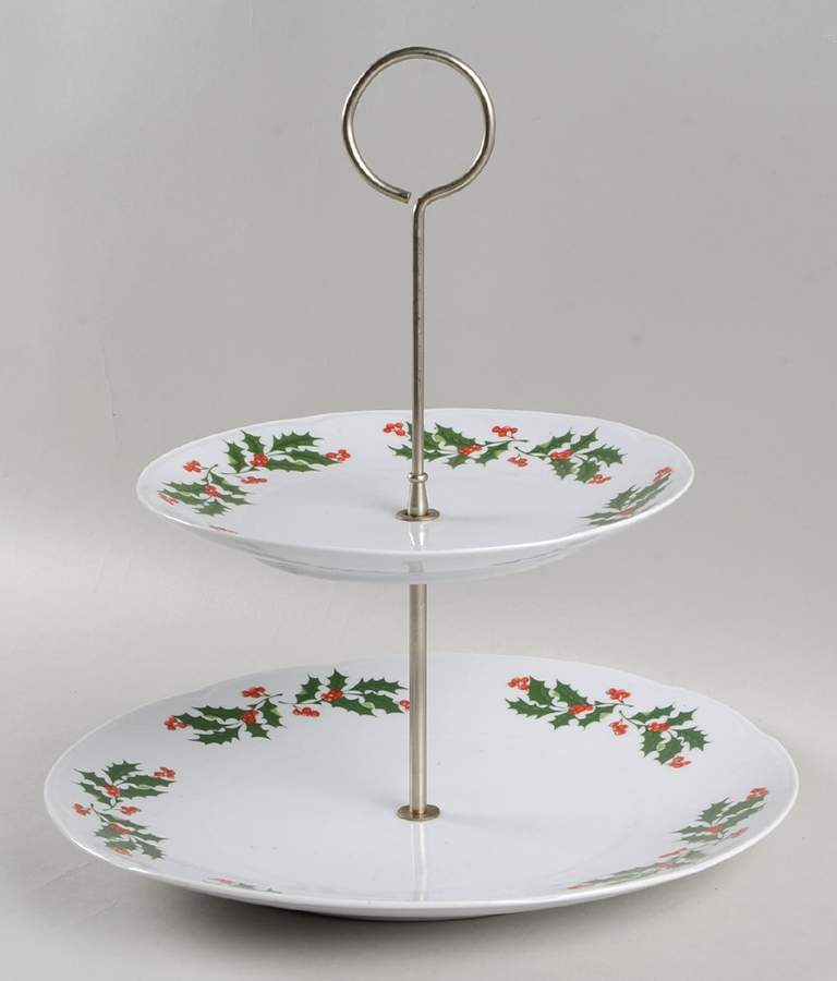 APU1 2 Tiered Serving Tray (Dinner & Salad Plate) by Apulum-Romania-1