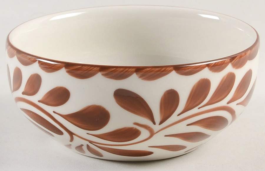 Puebla Brown Coupe Soup Bowl by Anfora (Mexico)-1