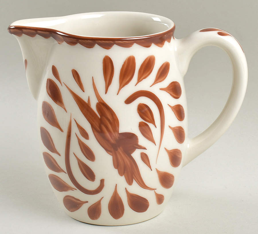 Puebla Brown 16 Oz Milk Jug by Anfora (Mexico)-1