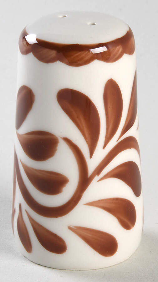 Puebla Brown Salt Shaker by Anfora (Mexico)-1