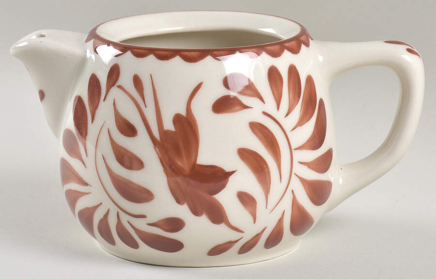 Puebla Brown Mini Teapot No Lid by Anfora (Mexico)-1