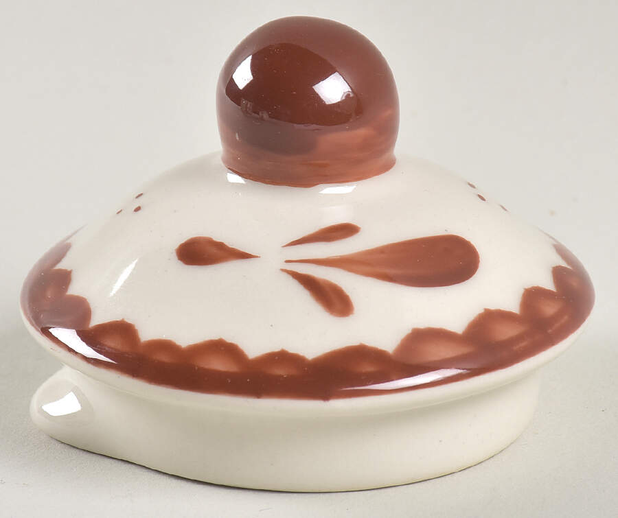 Puebla Brown Lid for Mini Teapot by Anfora (Mexico)-1