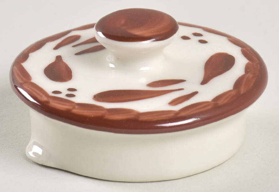 Puebla Brown Lid for Mini Coffee Pot by Anfora (Mexico)-1