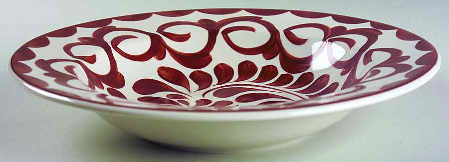 Puebla Brown 11" Individual Pasta Bowl by Anfora (Mexico)-1