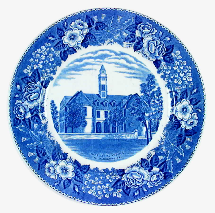 Colonial Capitol Dinner Plate by Adams China-1