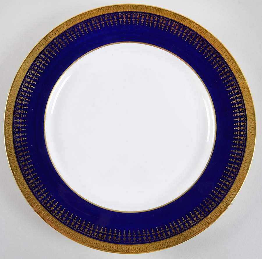 Hertford-Cobalt (Smooth) Dinner Plate by John  Aynsley & Sons-1